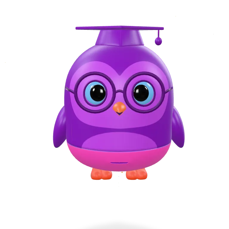 Mascotte violette NoorAI